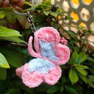 Butterfly Keychain crochet🌸✨