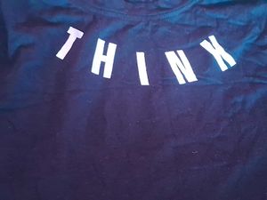 Think Free Black Graphic Tee
