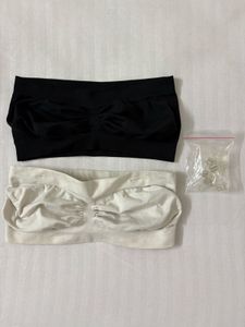 Seamless Non-padded Bandeau Bra Set