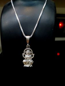Laxmi Ji Chain Pandent Pure Silver