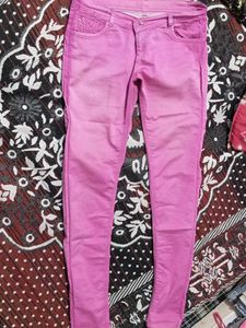 Pink Slim Fit Jeans