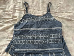 Cute Blue &amp; White Matching Set