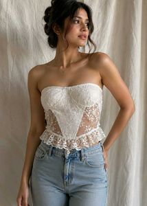 25305. "Ethereal Whisper Lace Corset"