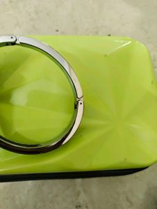 Chrome Plated Hinged Bracelet