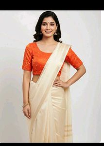 Orange blouse