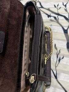 Hidesign Elina Animal Leather Structured Sling Bag