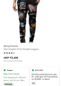Being human Graphic Print Sweatpants