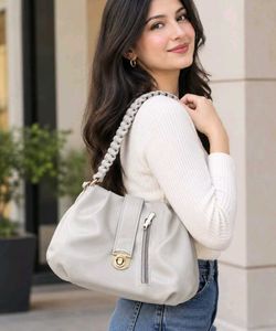 Stylish Grey Shoulder Bag
