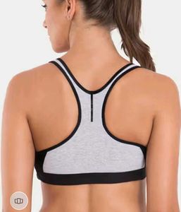 Jockey Grey &amp; Black Sports Bra