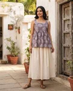 Stylish Ethnic Kurta Set top
