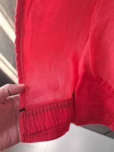 Pink Embroidered Kurta
