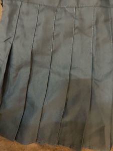 ᯓ★ y2k Pleated Office Siren Grey skirt