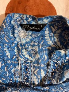 Stylish Blue Printed Kurta for Women