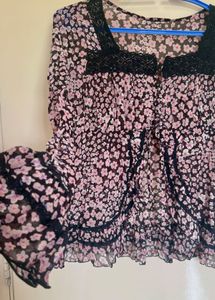 Floral Sheer Blouse