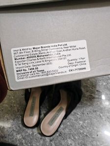 Charles and Keith Black Knotted Mules