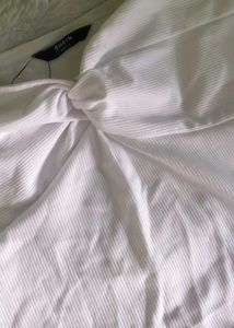 Pleated Twist Bandeau Top
