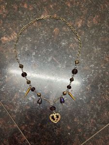 Heart Pendant Beaded Necklace