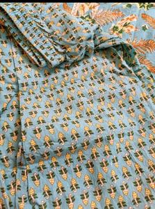 Blue Floral Kurta set