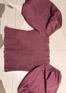 Smocked Puff Sleeve Top