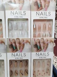 set of 6 press on nails