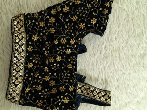 Navy Blue Blouse For Girl's