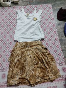Girls Top And Skirt