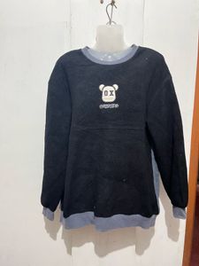 Cute Bear Graphic Crewneck Sweatshirt