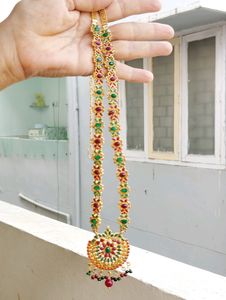 1gm  Gold plated Jadau Kundan Set