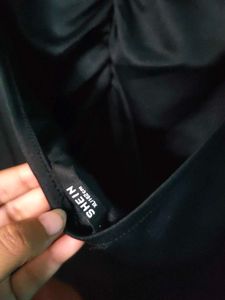 shein black halter-neck top