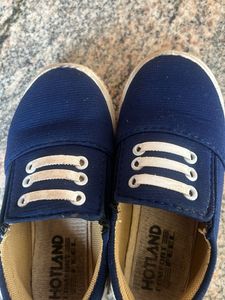 Navy Blue Slip-On Shoes