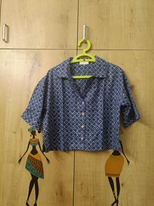Westside Oversized Cotton Boxy Shirt Size S