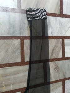 Black Sequined Kurta with Net Sleeves