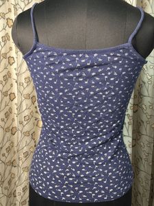 Cute Navy Floral Camisole Top