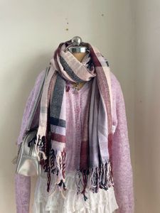 Lilac Knit Cardigan(with scarf)