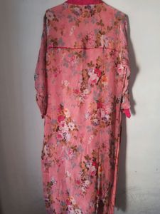 Pink Embroidered Kurti