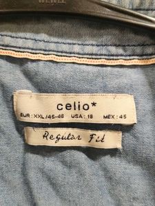 Men's Blue Denim Shirt