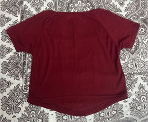 Maroon Corset Crop Top