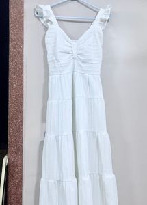 Chic White Tiered Maxi Dress