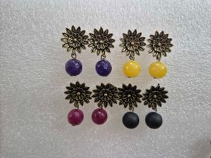 Bohemian Floral Drop Earrings