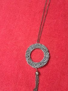 Unique Woven Circle Pendant Necklace