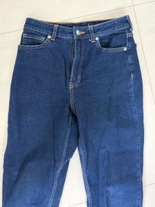 Classic High-Waisted Dark Wash Jeans