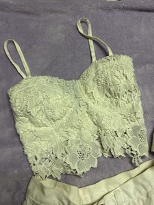 White Lace Bralette free push up bra