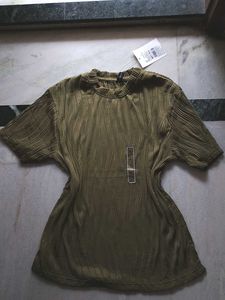 Olive Green Textured Top