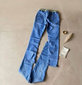 Boys  Blue Slim Fit Jeans w/ Elastic Waist