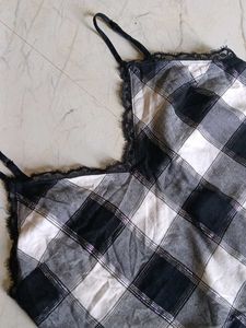 Checkered Camisole Top