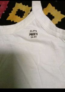 Preeti White Cotton Camisole Slip