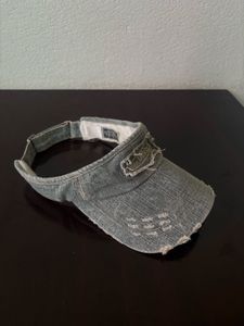 Y2K Von Dutch Denim Visor Hat