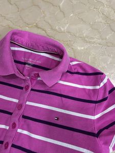 Striped Polo Top -Tommy Hilfiger