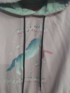 Pink Unicorn Graphic Hoodie