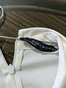Classic White Collared Long Sleeve Top